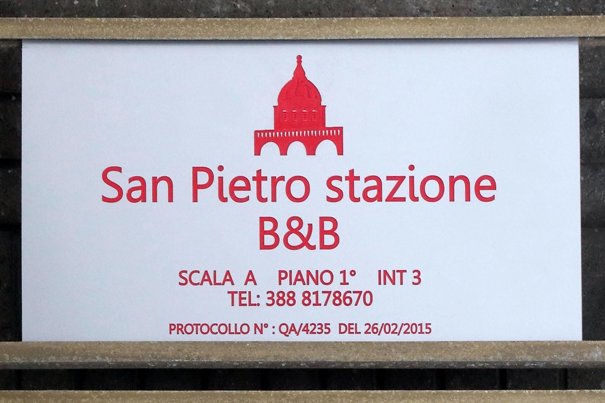 San Pietro Stazione Guesthouse Rom Eksteriør billede